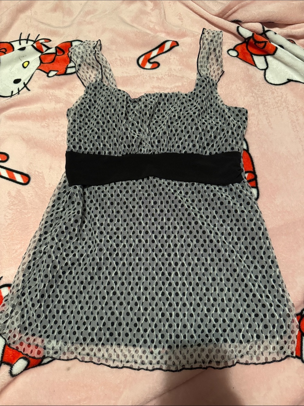 Maurices Black and White Polka Dot Mini Dress